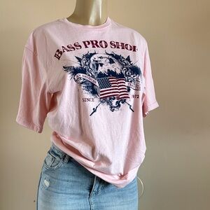 Bass Pro Shops Light Pink Patriotic Tee